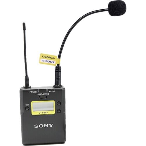 Comica CVM-GM-C2 3.5mm Cardioid Microphone Input Gooseneck Line/Cable for Sony Wireless Microphones