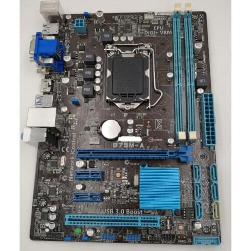 ASUS B75M-A desktop motherboard LGA1155 DDR3 for I3 I5 I7 22/32nm cpu 16GB USB3.0 B75 used mainboard PC boards