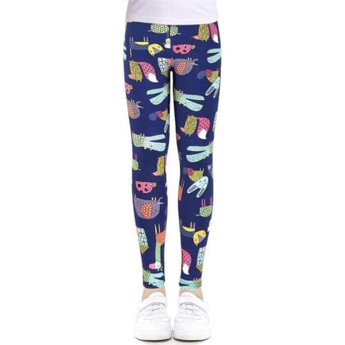Childrens pants spring and autumn children girls cotton printed leggings children girl leggings