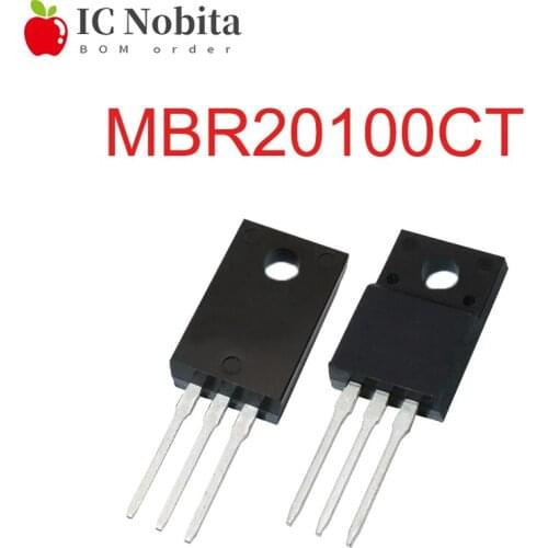 10PCS MBR20100CT B20100G 20100CT 20A 100V Schottky Diodes TO-220F New