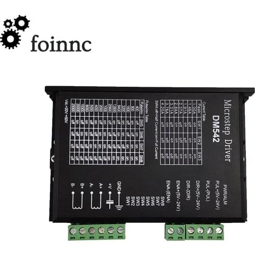 DM542 Stepper Motor Controller Leadshine 2-phase Digital Stepper Motor Driver 18-48 VDC Max. 4.2A for 57 86 Series Motor