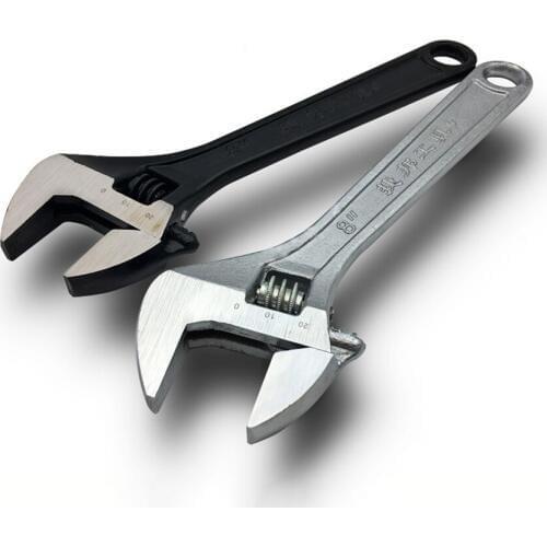 6/8/10/12 inch metric black or white wrench open end spanner adjustable repair multi-functional tools high-carbon steel wrenchs