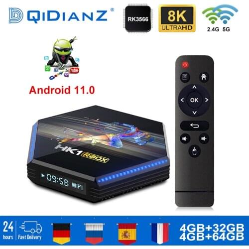 HK1 RBOX R2 Android tv box Android 11 8K RK3566 Quad Core Media player Play Store Free Fast Android smart tv Set top box NEW