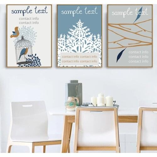 Canvas Poster Canvas Painting American Style Bird Feather Bike Living Room Bedroom Home Wall Decor