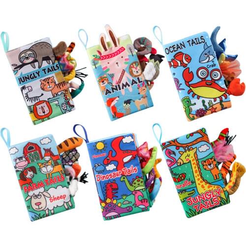 Montessori Baby Cloth Book Black White Book For Baby Early Development Baby Books Educational Cognize Book Baby Toys 0 12 Months