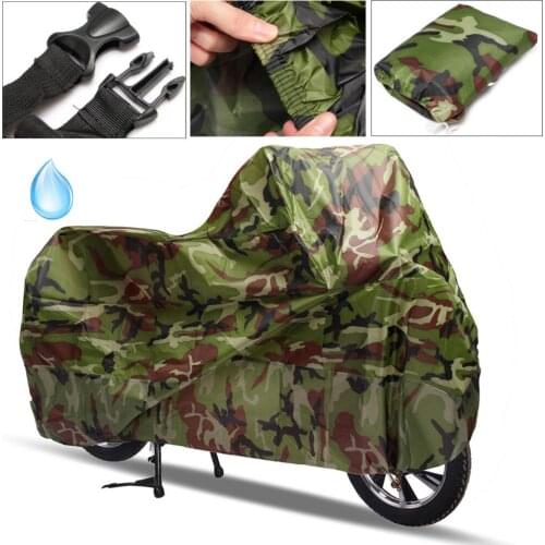 Camouflage Motorcycle Waterproof Cover Outdoor UV Protector Bike Rain Dustproof Scooter Covers L XL XXL