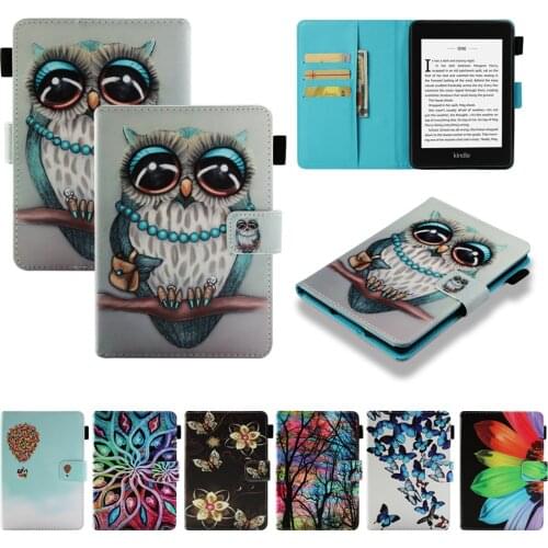Paint Smart E-book Reader Cover For Amazon Kindle Paperwhite 4 Case Kawaii PU Leather Flip Shell For Paperwhite 4 3 2 1 2018