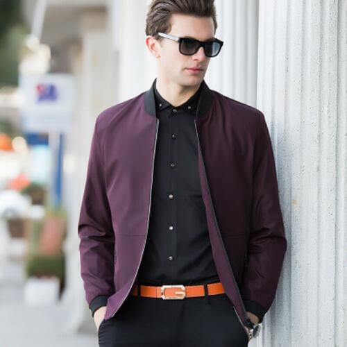 Newest Men Spring and Autumn Coat Clothing Jacket Fashion Long Sleeve Solid Casual Jacket Coat With Zipper Mens Jacket