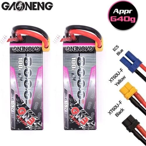 GAONENG GNB 15.2V 8000mAh 100C PLUS LiPo Battery For Remote Control Car Racing Spare Parts With Shell Upgrade LiHV 4S Battery