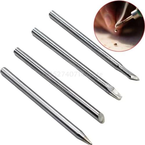4 Pieces 40W Solder Irons Nozzle for Different Soldering Purpose for Home Decoration Works High Hardness Wear Resistance