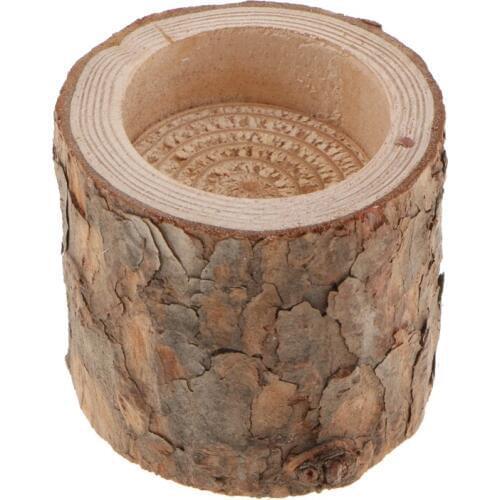 Raw Tree Stump Candle Holder Tealight Holder Stand for Wedding Party Decoration