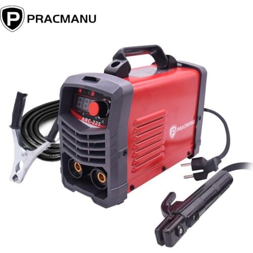 PRACMANU 225A Inverter Arc Electric Welding Machine 220V MMA Welder for DIY Welding Working and Electric Working
