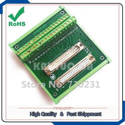 Free Shipping New DB37 Relay Terminal Sub DIN Rail Mount Interface Module Male / Female Good v