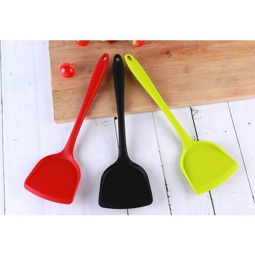 Kitchen Utensil Silicone Shovel Heat Resistant Non-toxic No Odor Scraper Pan Cake Kitchen Cooking Tool HG11987 HG12182-HG12183