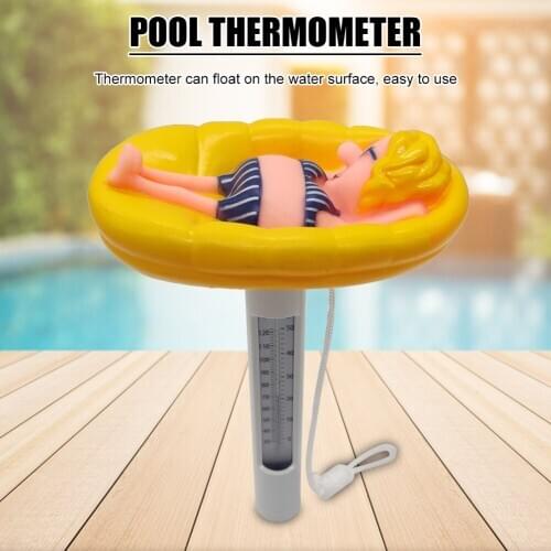 SPA Hot Tub Water Temperature Measuring Meter Pool Portrait Floating Thermometer for Family Outdoor Swimming Accessories
