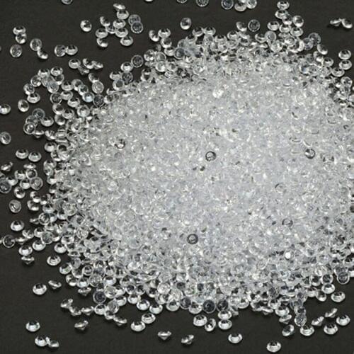 20,000pcs 4mm Cone Acrylic Rhinestone Crystal Glass Confetti Beads Wedding Party Decorations Happy Birthday Table Scatters Beads