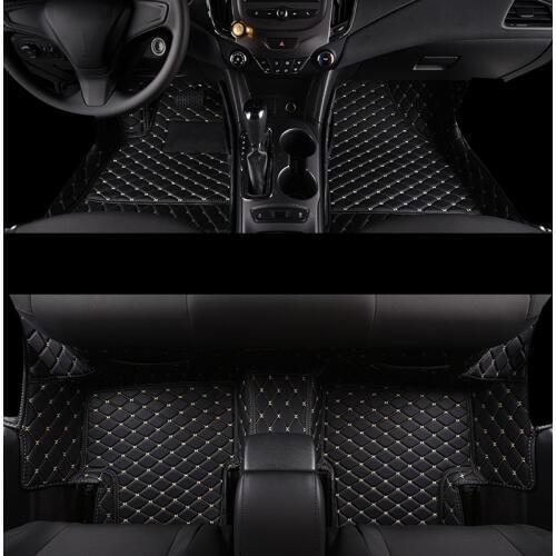 Fiber leather car floor mats for chevrolet malibu cruze trax sonic aveo orlando lacetti captiva accessories