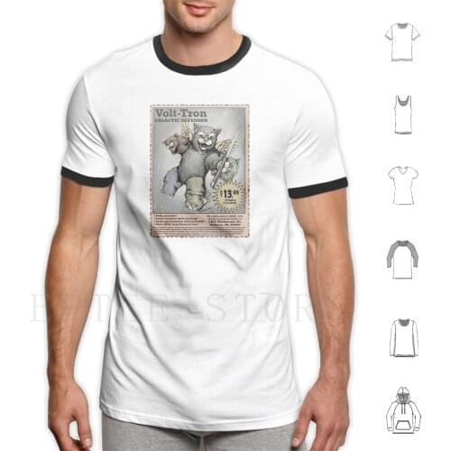 Volt-Tron : Assembly Required T Shirt Print Cotton Voltron Cats 80s Manga Anime Cartoons Cartoon 1980s Of The Universe Robot