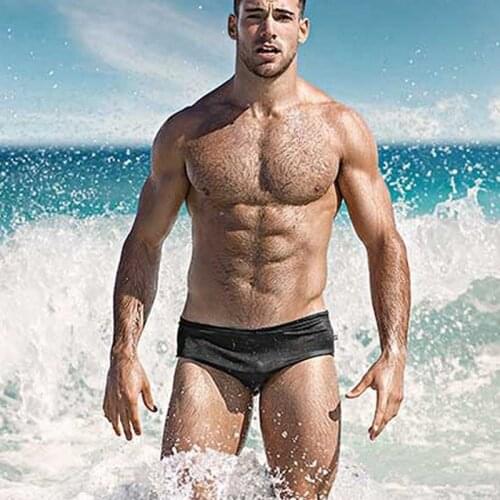 WD162 sexy solid blue black white red swimwear for men swimsuit sunga beach board surf swim shorts swimming trunk bathing suits