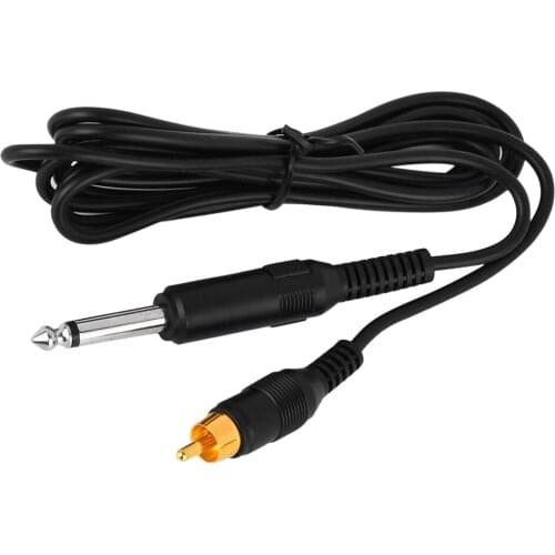 1x Black Tattoo Machine Power Supply Hook Line Foot Switch Tattoo Applicator