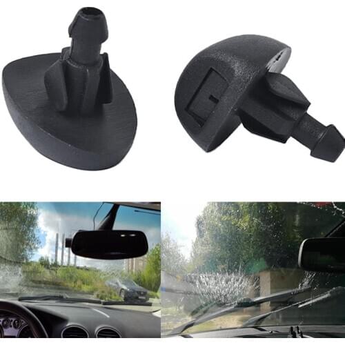2x Car Windshield Wiper Water Spray Jet Nozzle For Citroen C3 Picasso Xsara for Peugeot 106 Front Windshield Washer Fluid Nozzle