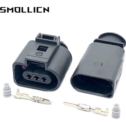 5/20/50 Set 3 Pin 1J0973703 Waterproof Electrical Wire Connector Temp Auto Sensor Repair Socket Plug for AUDI A4 A6 AVK VW
