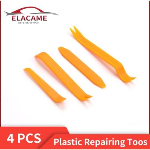 4pcs Thicken Portable Auto Car Radio Panel Door Clip Panel Trim Dash Audio Removal Installer Pry Kit Repair Tool Hand Pry Tool