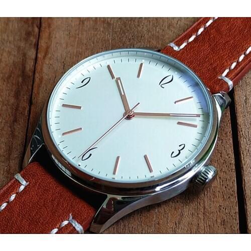 40.5mm white /blue Sterile dial Japanese VH31A quartz movement pilot mens watch quartz watch GR103-20