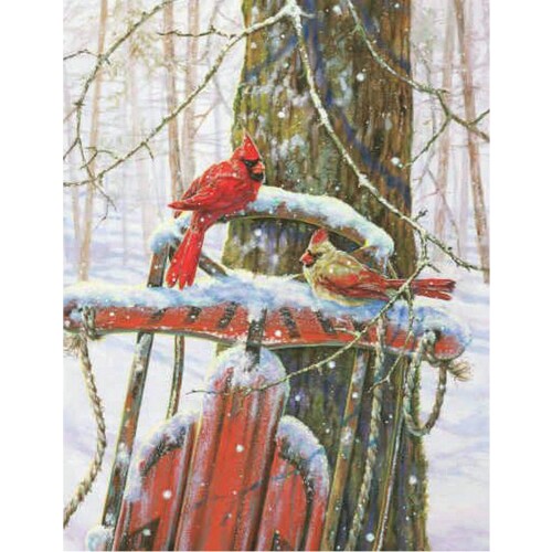 5D DIY Diamond Embroidery Sparrow forest snow scene Diamond Painting Cross Stitch Square Round Drill Mosaic Decoration