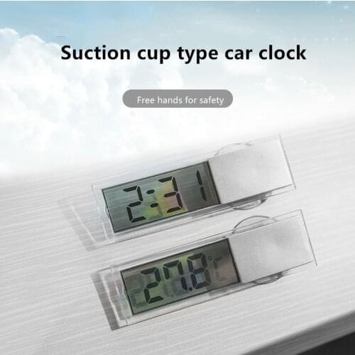 Mini Weather Station Automotive Thermometer Digital Car Temperature Instruments Wall Type Meter LCD Display