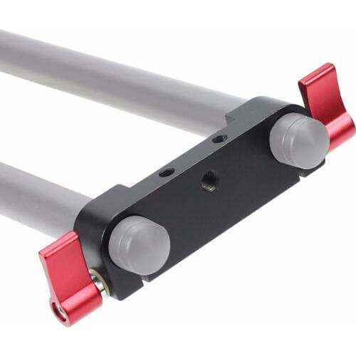 BGNing DSLR Camera Rig Rod Clamp Rail Block For 15mm Rod Baseplate Mount Support 5D2 5D3 7D Camera Photography Accessory Kit