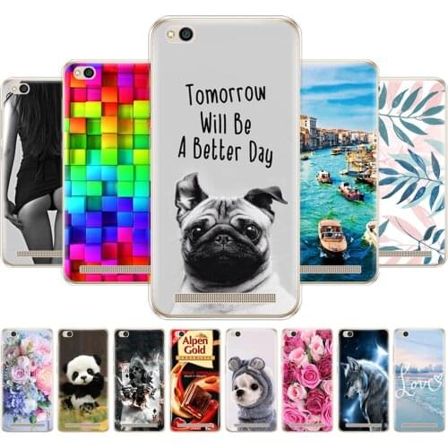 For Xiaomi Redmi 5A Case 5.0 inch Silicon Soft TPU Back Cover for Hongmi 5A Phone Case for Redmi 5a Full Protection Coque Bumper
