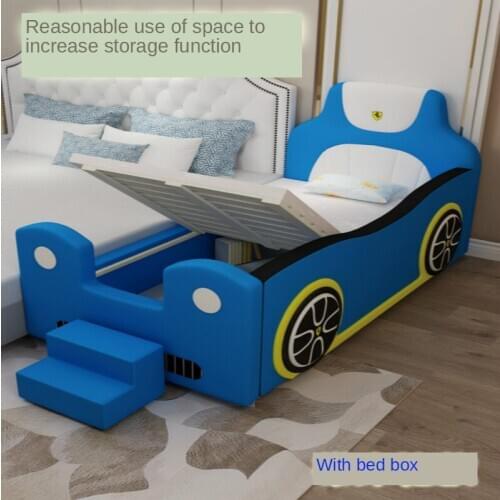 Childrens Bed Boys Crib with Fence