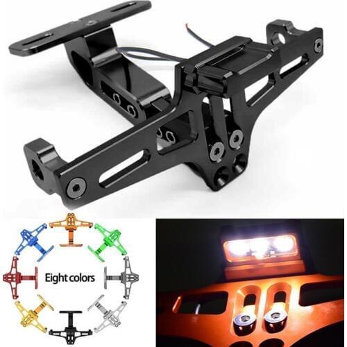 For Moto Mt07 Triumph Street Triple Honda Cbr 125 Harley License Plate Pcx125 Motorcycle Pit Sport Bike License Plate Bracket