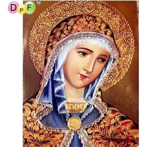 DPF DIY Religion of Notre Dame 5D diamond painting cross stitch crafts diamond mosaic full square diamond embroidery home decor