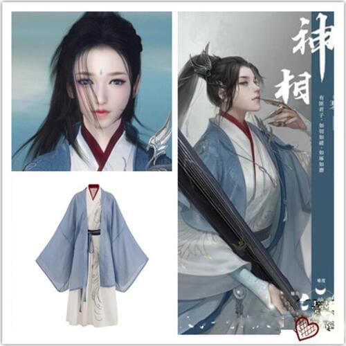 Game Ni Shui Han Cosplay Costume Shen Xiang Hanfu Outfit Christmas Halloween Costumes For Women Men Full Set