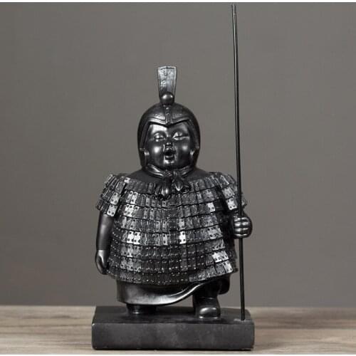 CREATIVE FURNITURE MODEL SOLDIERS TERRACOTTA WARRIORS NEW CHINESE STYLE HOME STUDY OFFICE MURALS DECORATION BOOKENDS FURNISHING