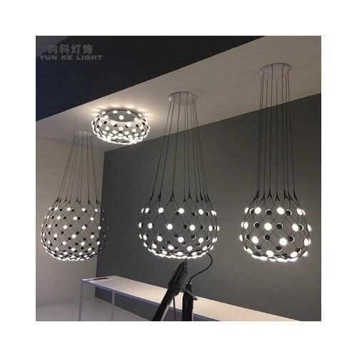 Creative modern LED chandelier exhibition hall dining room living room simple chandelier
