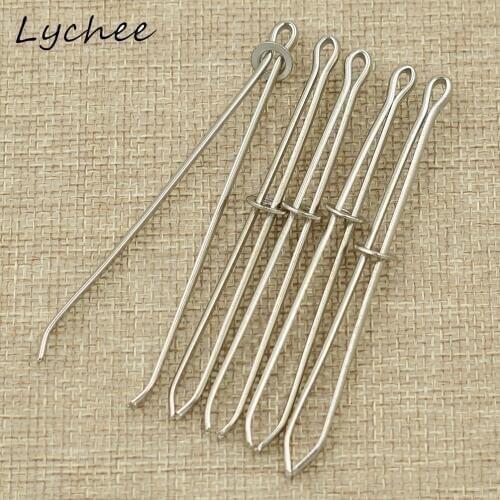 Lychee 5pcs New Arrival Metal Easy Pull Bodkin Thread Elastic Cord Ribbon Easy Repair Sew Craft DIY Making Tools
