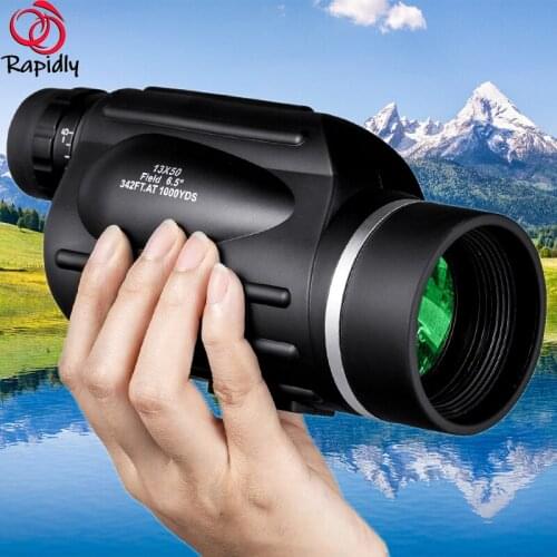Monocular Telescope 13x50 High Power Nitrogen-filled and Waterproof Hunting Binoculars for Hiking Camping BirdWatching Tourism