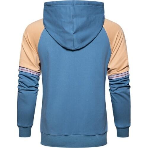 Autumn and Winter New Mens hoodies Casual Personality Patchwork Hoodie Men Loose Streetwear Sweatshirt 2020