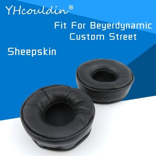 YHcouldin Sheepskin EarPads For Beyerdynamic Custom Street Headphone Replacement Headphones Earpad Covers