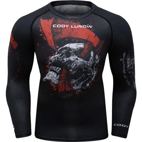 New Design Male Bodybuilding Jiu Jitsu Top Digital Sublimation Printed Bodybuilding Rashguard For Men