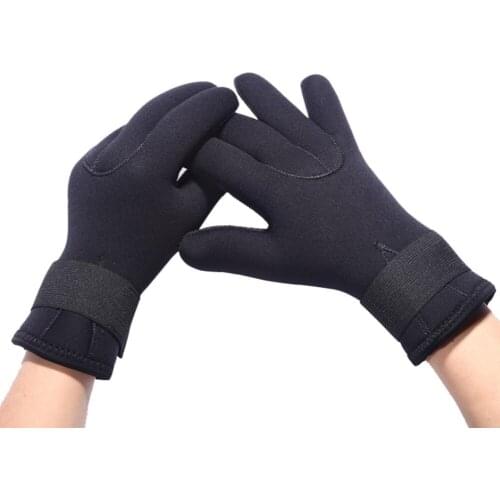 5mm Mens and Womens Diving Gloves Underwater Fishing Anti Slip Gloves Adjustable Hunting Swimming Warm Diving Gloves