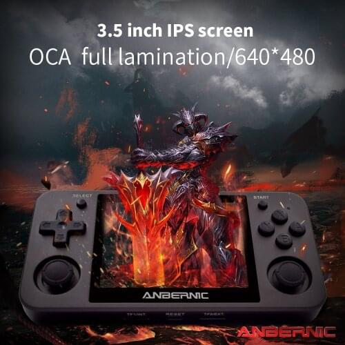 Anbernic RG350M 3.5 Inch IPS 640x480 Screen Aluminum alloy shell Retro Game Console Support HDMI Out PS1 Game Built In 2500 Game