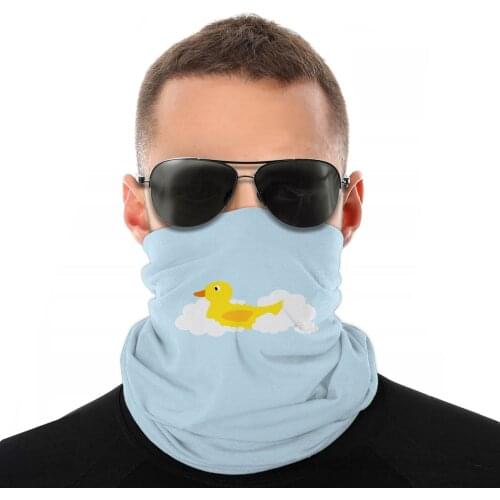 Rubber Duck Yellow Scarf Half Face Mask Unisex Tube Mask Little duck Balaclava Bandanas Multi-functional Headwear Outdoor Hiking