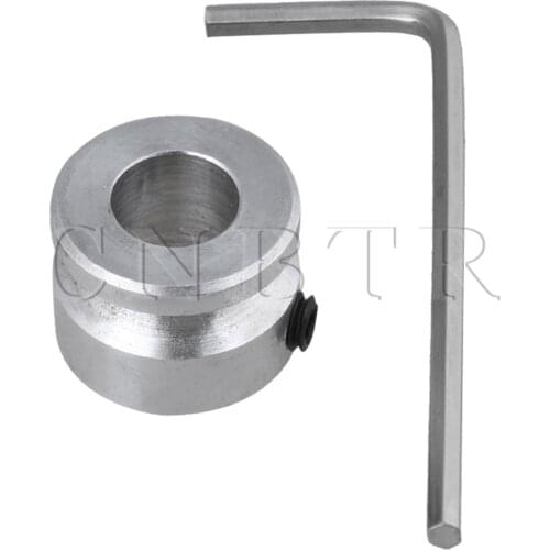 CNBTR Silver Aluminum Single Groove Fixed Bore Pulley 16x12x8MM for 3MM Belt