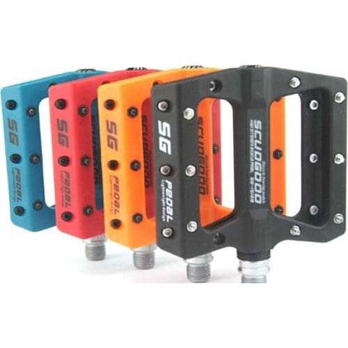 Ultra-light Nylon Fiber MTB Bicycle Pedals Mountain Bike Flat Big Foot Pedal Road Cycling Hollow Anti-slip Bearings Pedals