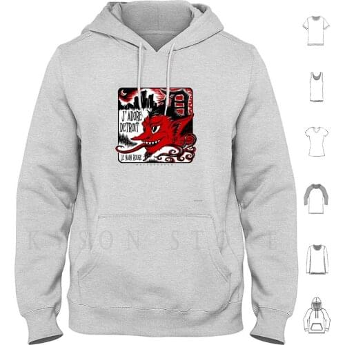 Nain Rouge Of Detroit Hoodies Long Sleeve Earthenwood Detroit Nain Rouge Red Dwarf Red Devil
