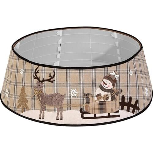 New Snowman Christmas Tree Collar Decoration Tree Skirt Xmas Ornaments Merry Christmas New Year Festive Party Supplie